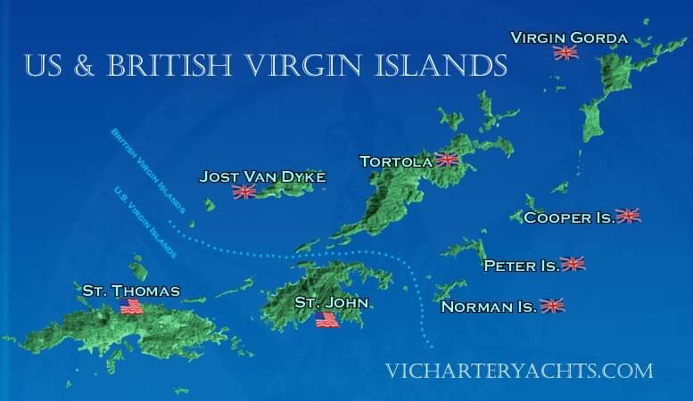 amerikanische jungferninseln karte British Virgin inseln karte