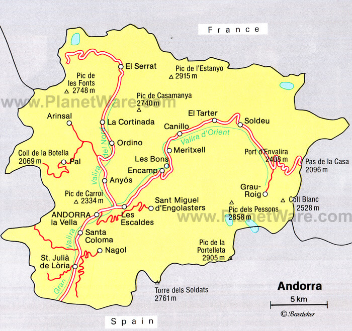 Andorra Map