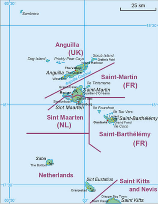 anguilla inseln karte