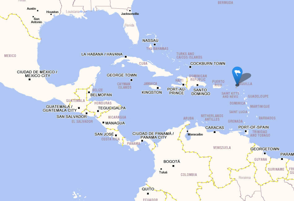 anguilla politisch karte