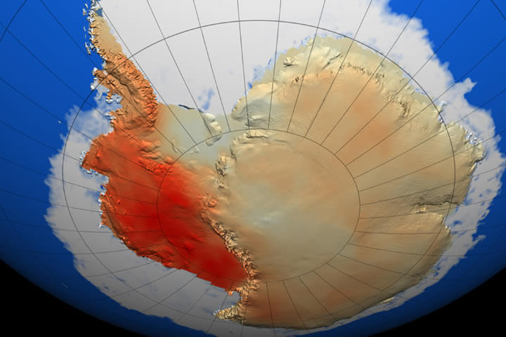 antarktika erwarmen trend karte
