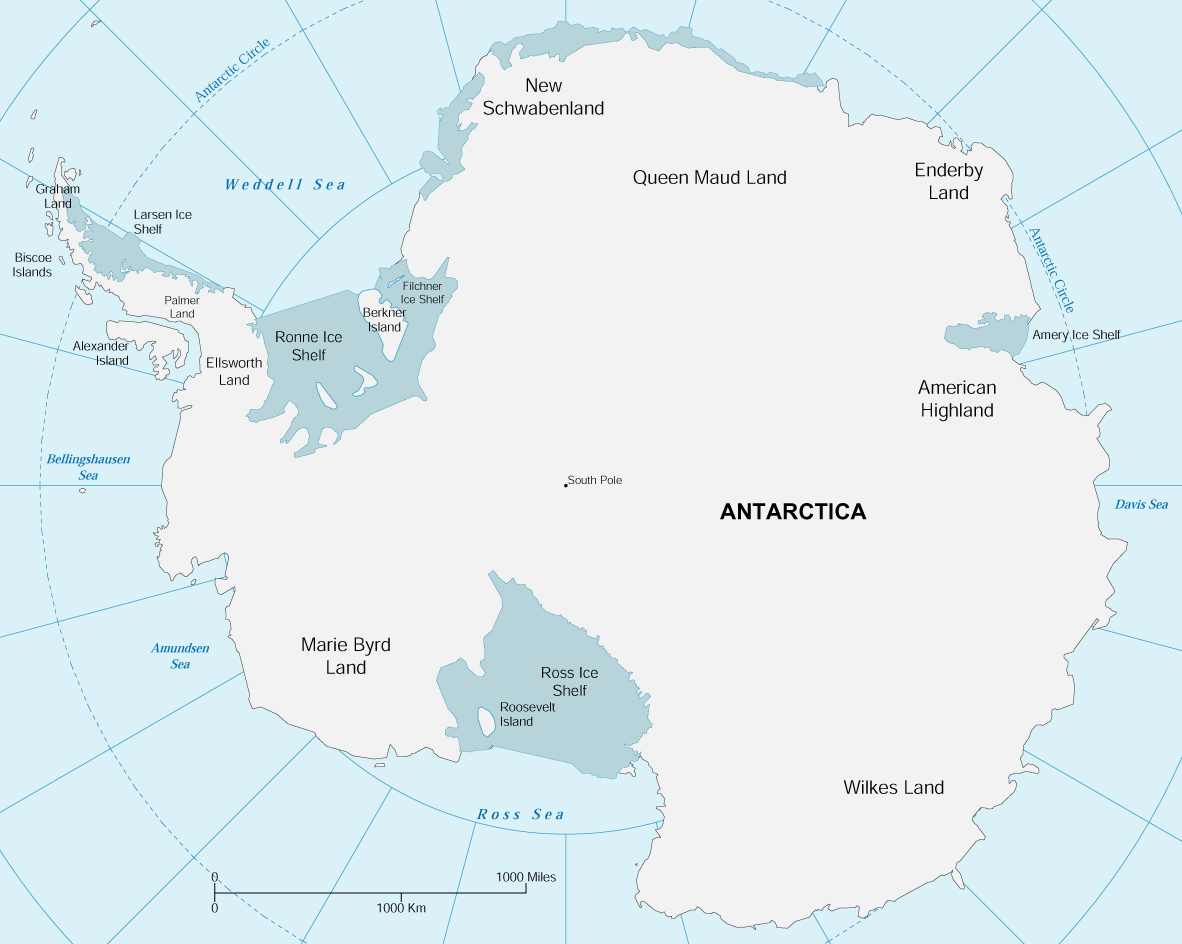 antarktika karte