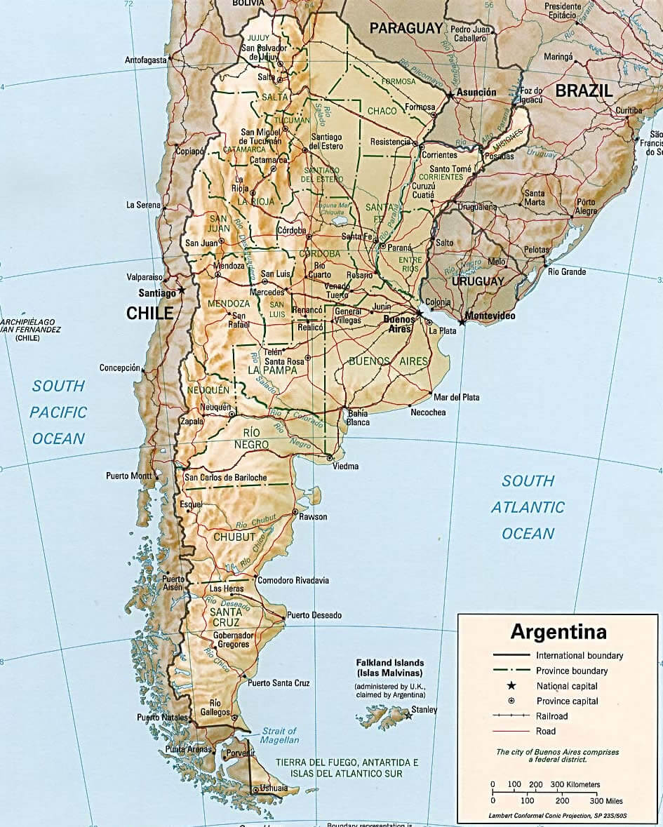 argentinien linderung karte