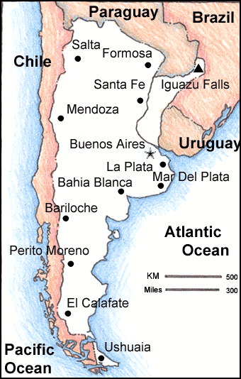 argentinien stadte karte