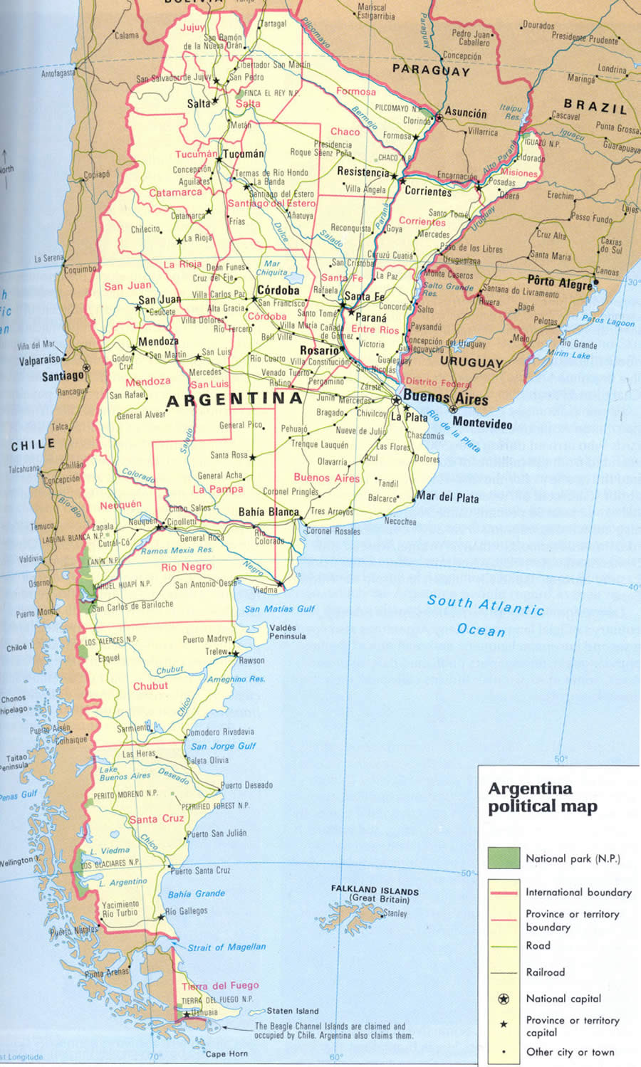 karte von argentinien