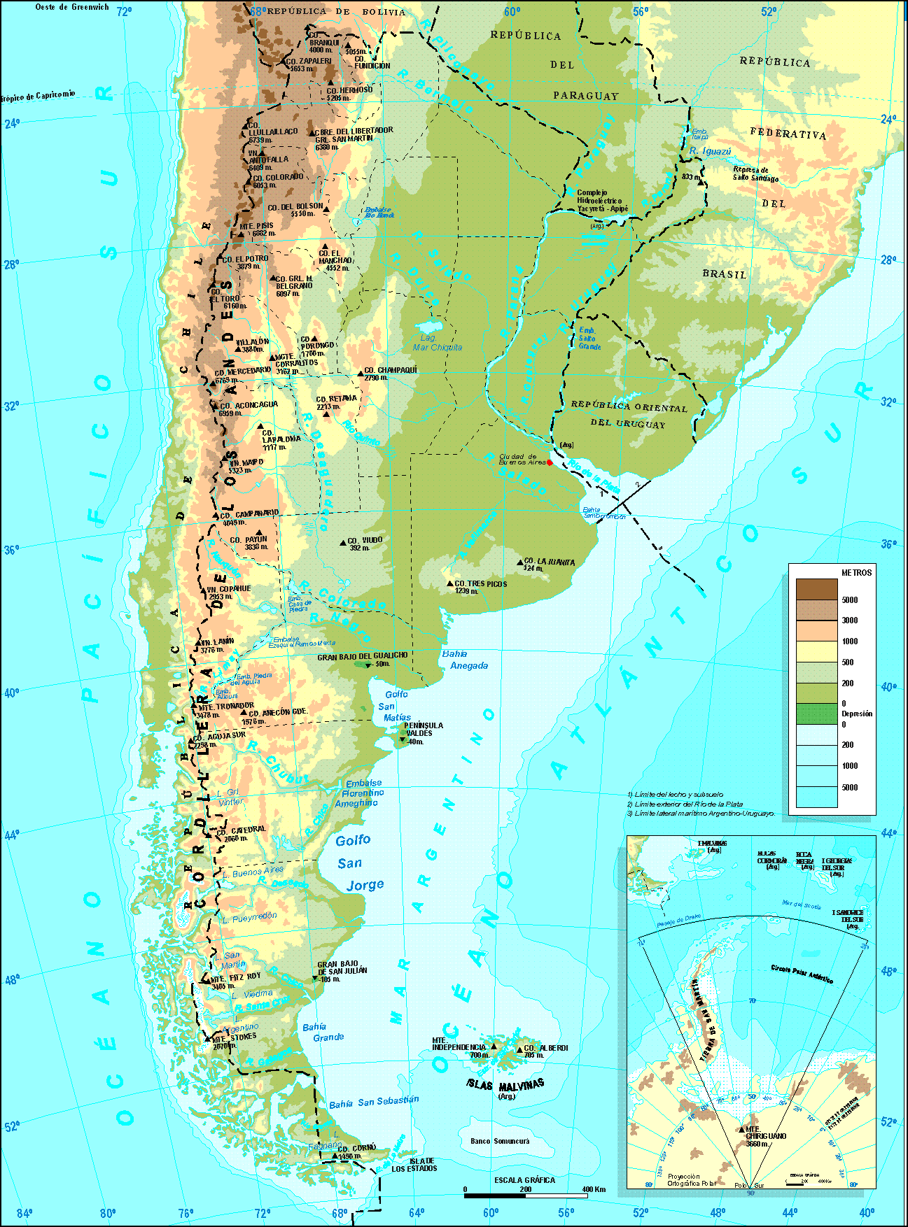 karte von argentinien