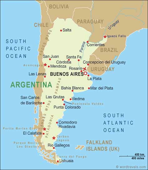 karten von argentinien