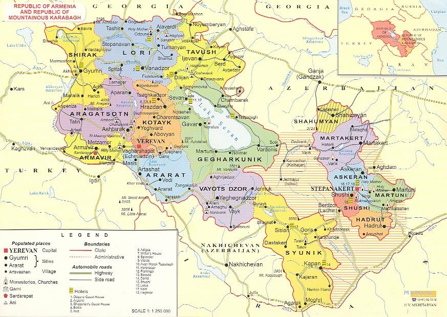 karte von armenisch