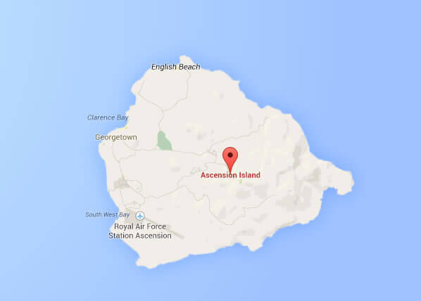 ascension insel google karte