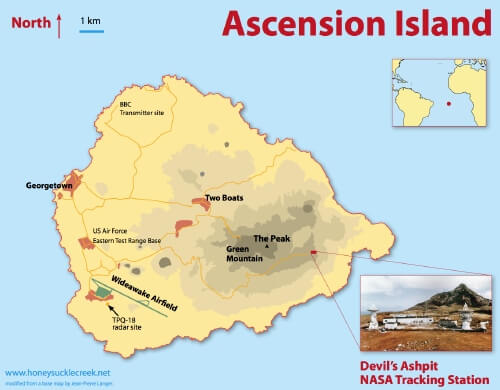 Ascension insel karte