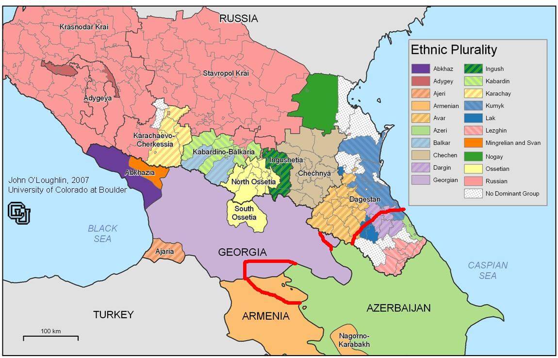 aserbaidschan ethnisch gruppen karte