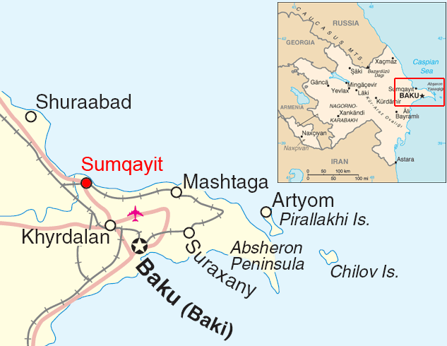 aserbaidschan karte baku