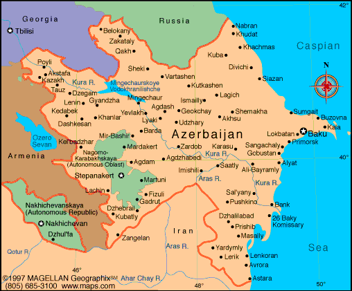 karte aserbaidschan