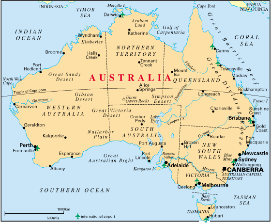 Cairns australisch karte