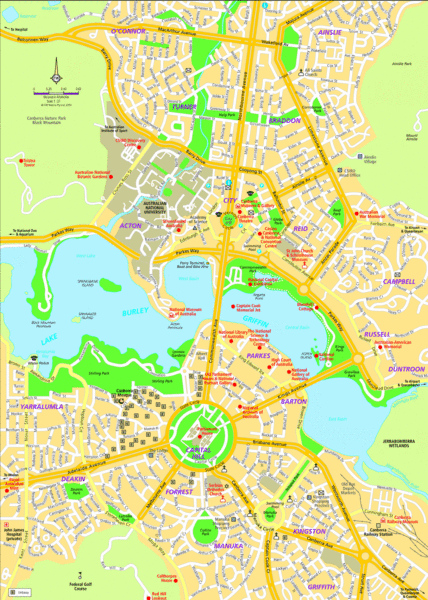Canberra Street karte