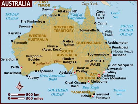 karte von australisch Canberra