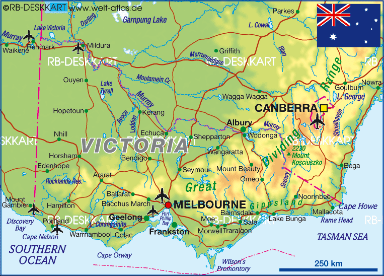 Geelong regionen karte