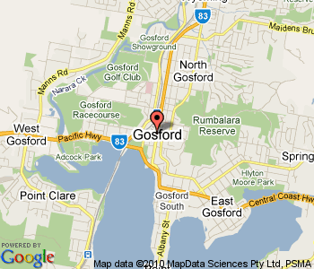 Gosford australisch karte