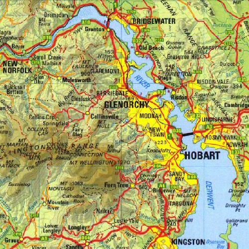 hobart region karte