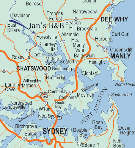 sydney region karte