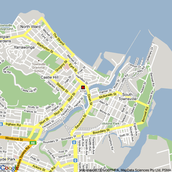 stadteville Queensland karte