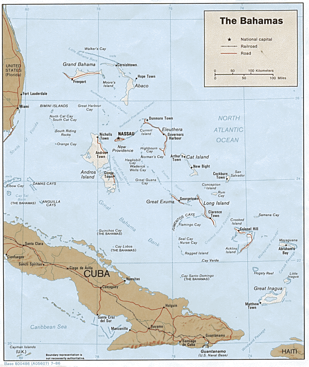 karte der bahamas