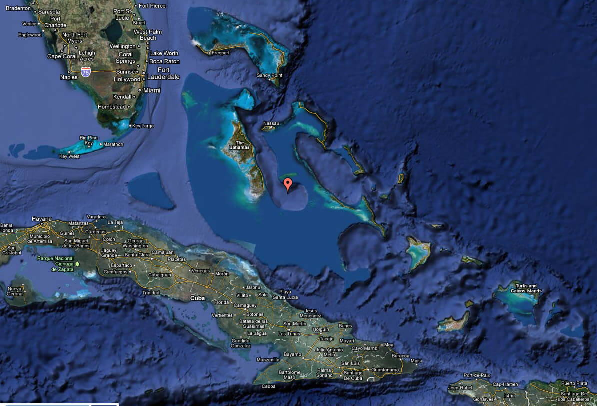 satellit Image von Bahamas