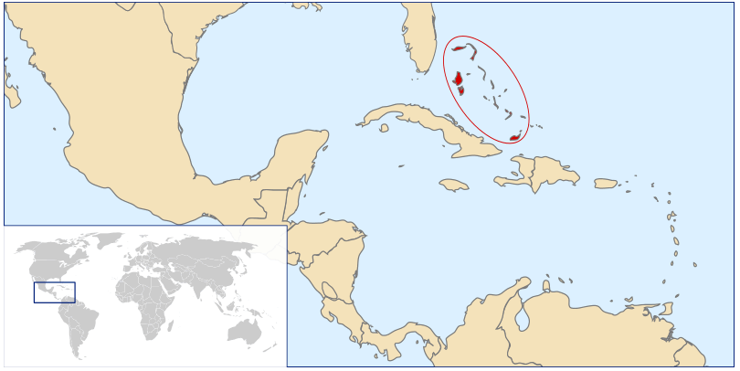 wo ist bahamas im dem welt