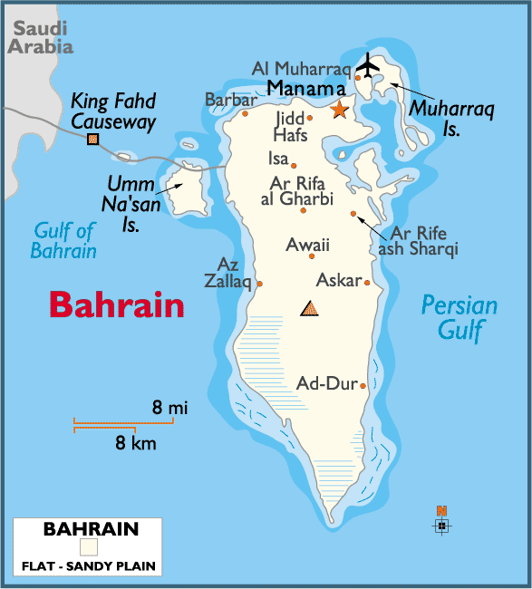 bahrein karte