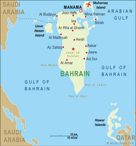 bahrein karte
