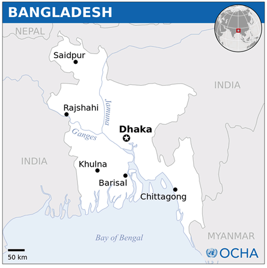 bangladesch lage karte asien