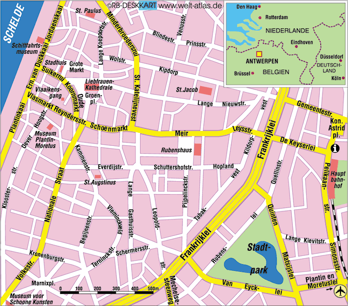 Antwerpen karte