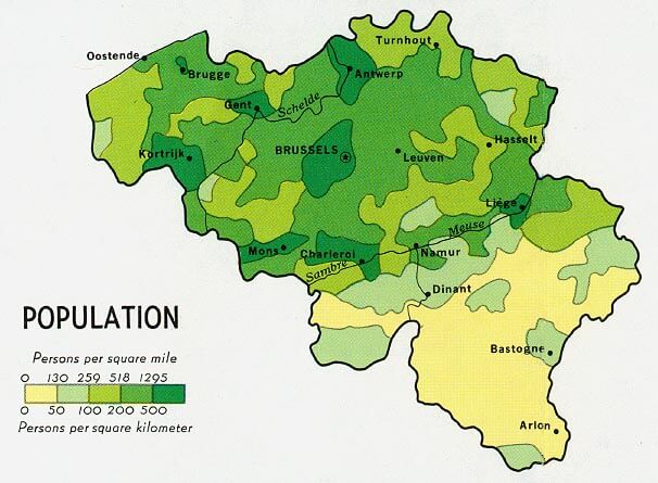 belgien bevolkerung 1968