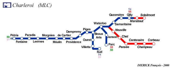 charleroi metro karte