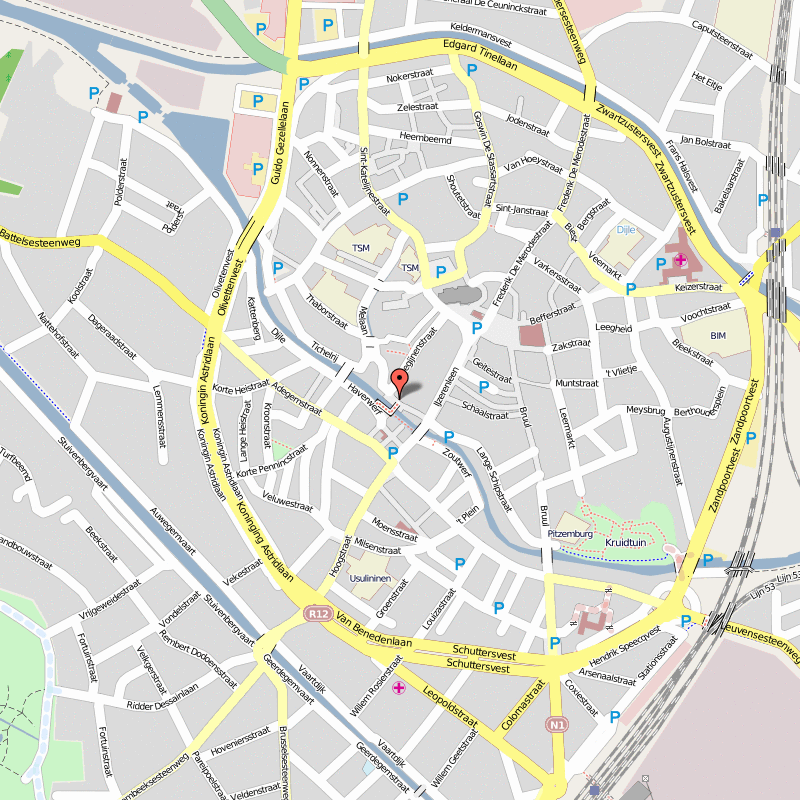 Mechelen stadt karte