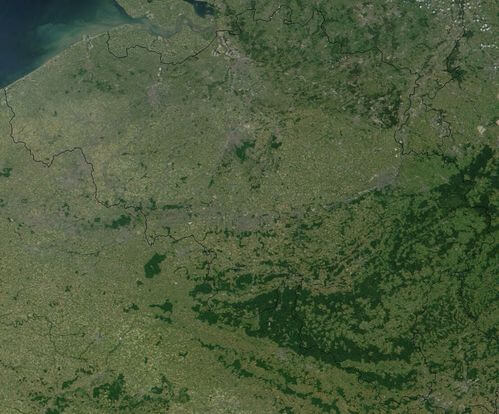 satellit bild von belgien