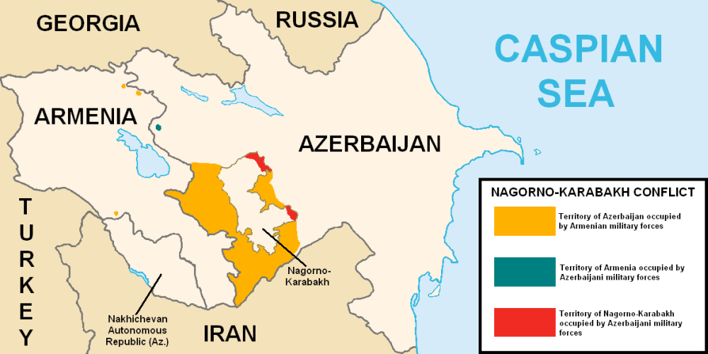 berg karabach conflict karte