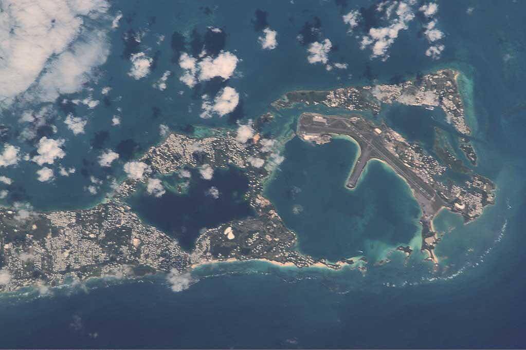 satellit bild foto von bermuda