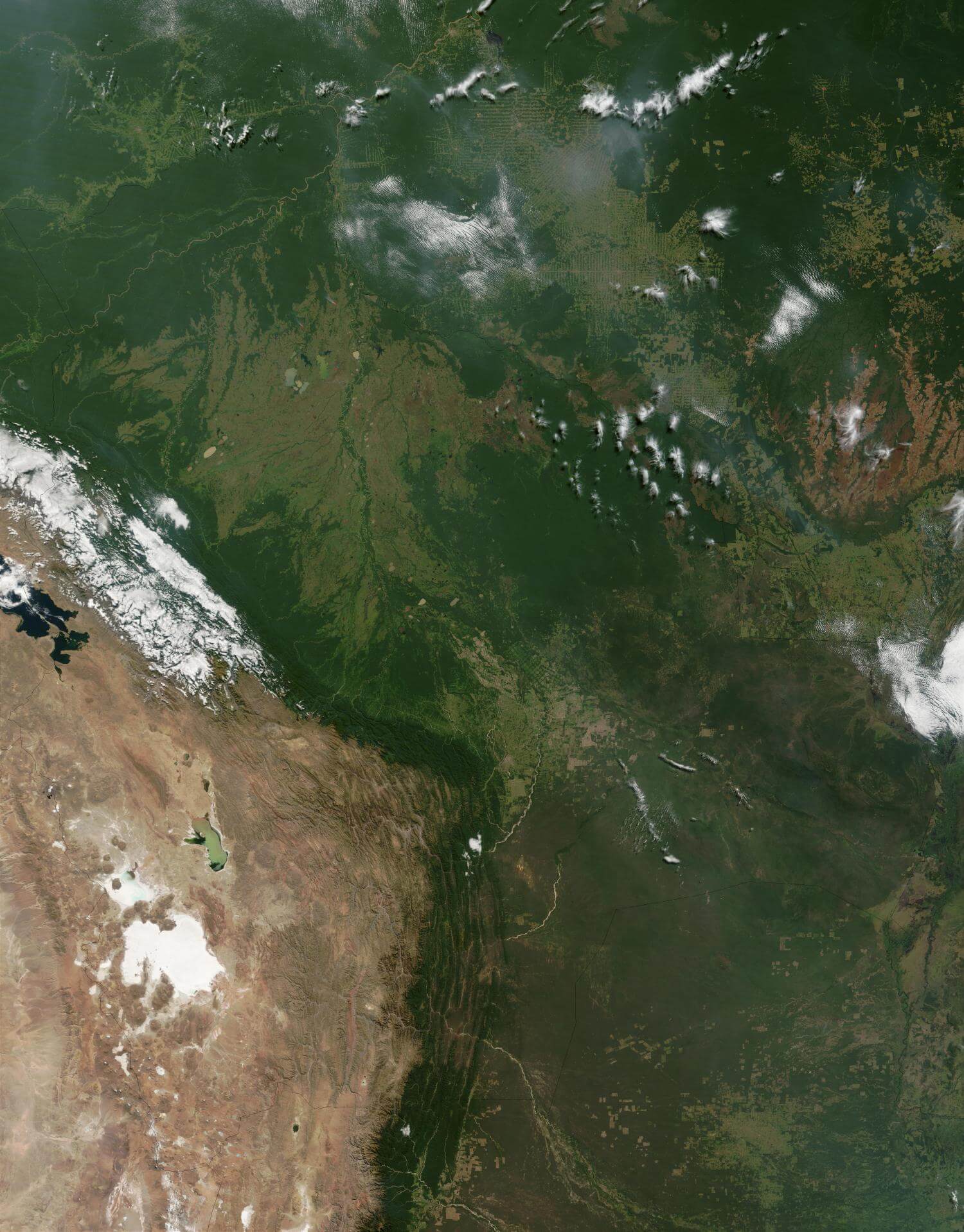 satellit bild foto bolivien