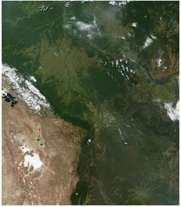 satellit bild von bolivien 2002