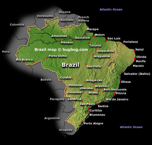brasilien satellit karte