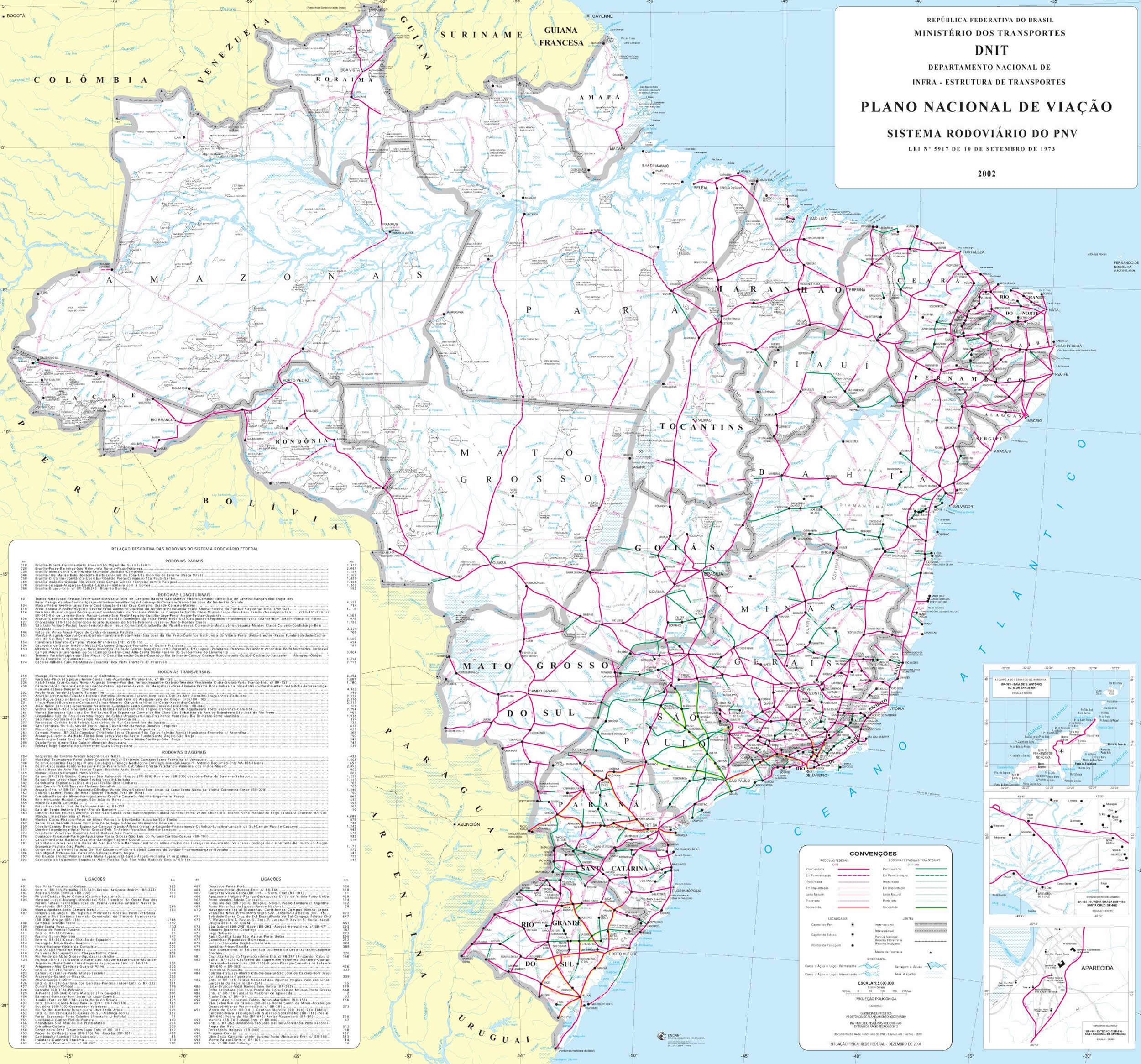 brasilien gros skala strase karte