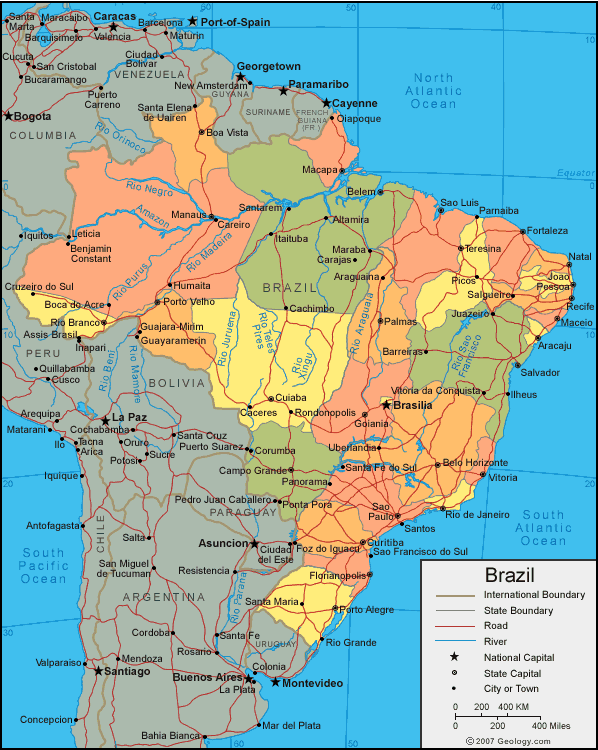 brasilien karte
