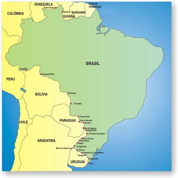 brasilien rand posts karte