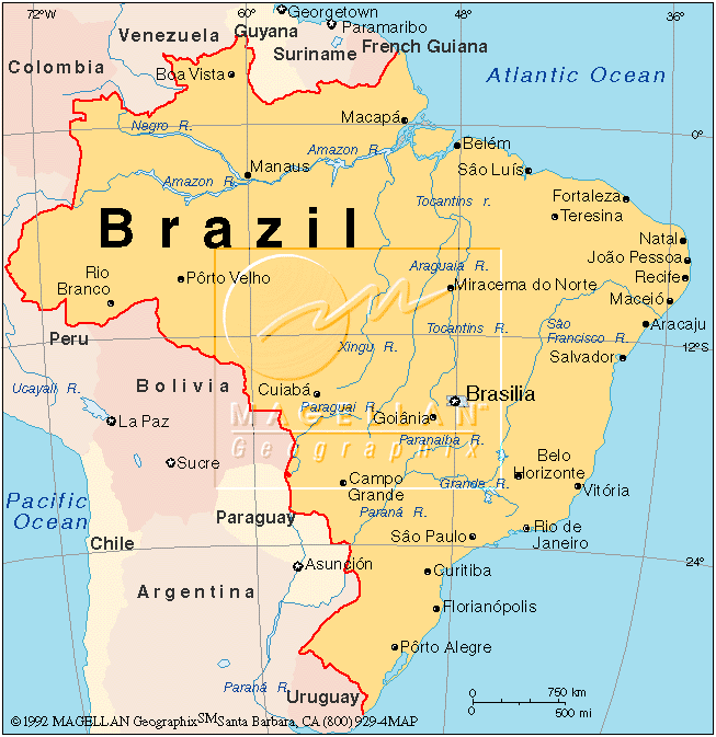 karten von brasilien