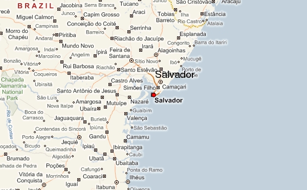 karte von salvador brasilien