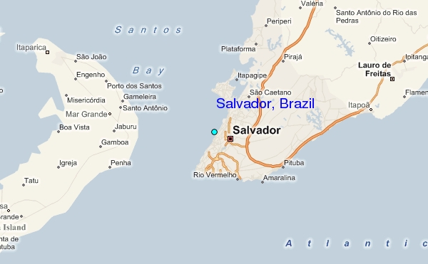 salvador brasilien karte