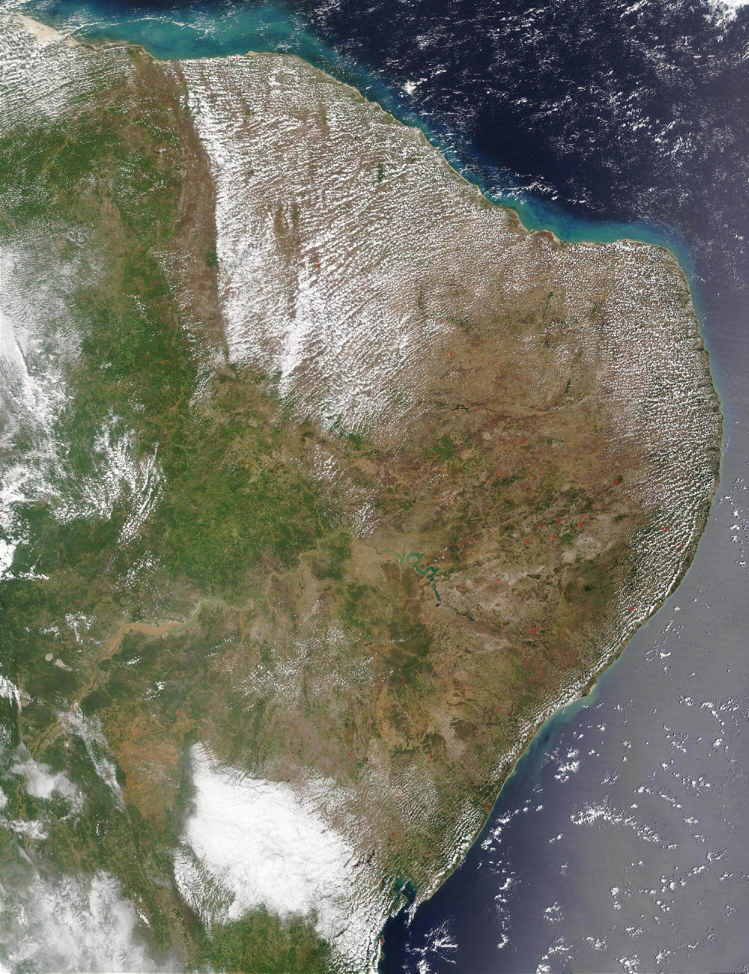satellit bild foto von osternnmost brasilien