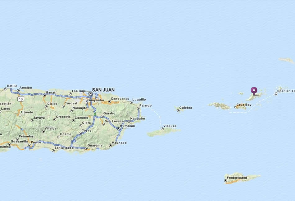 karte von Britische Jungferninseln