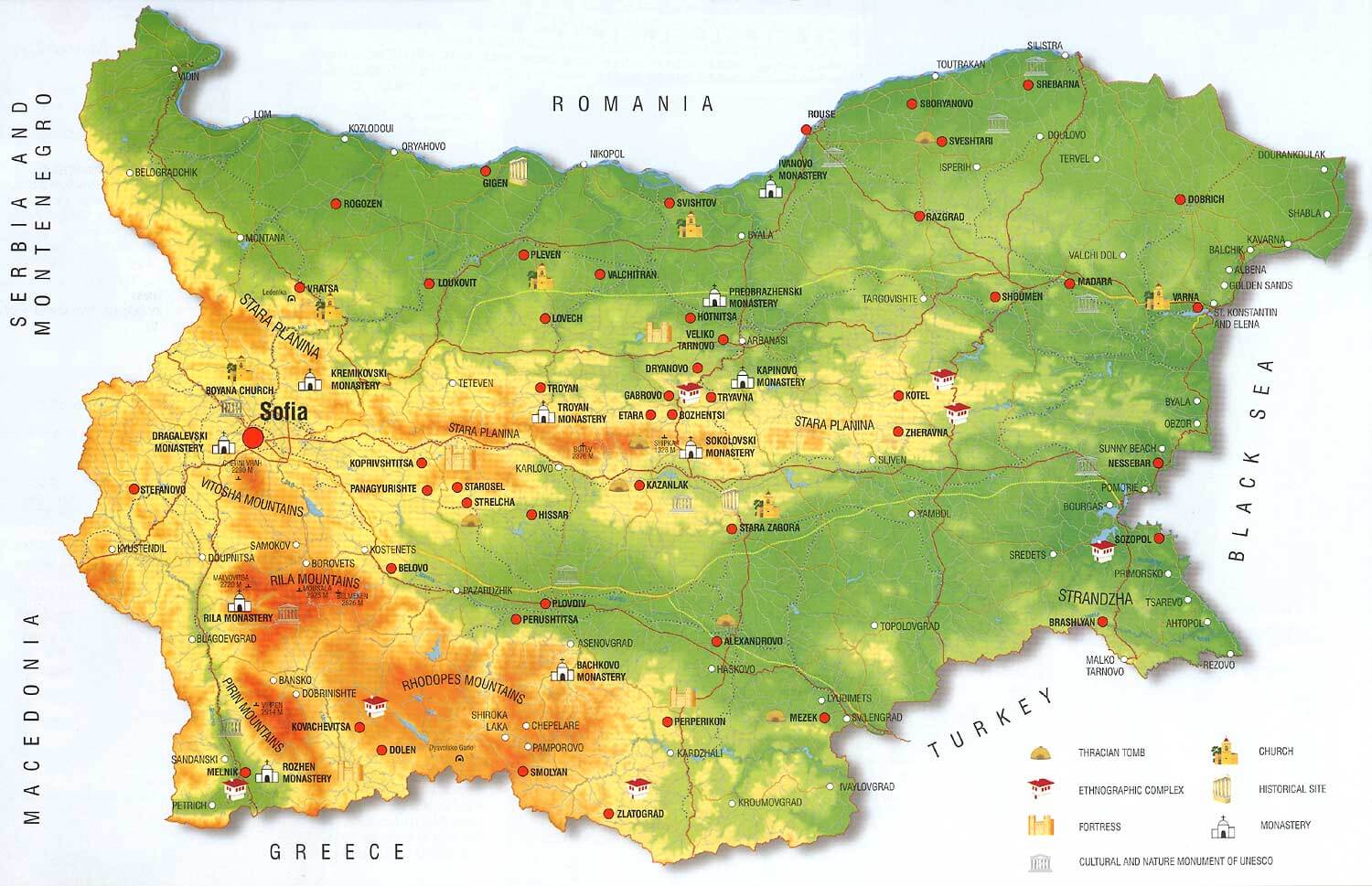 bulgarien kultur geschichte karte